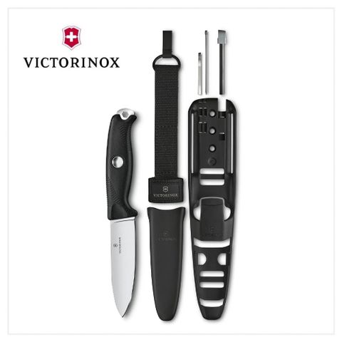 VICTORINOX 瑞士維氏 VENTURE PRO 戶外專業直刀/黑 3.0903.3F