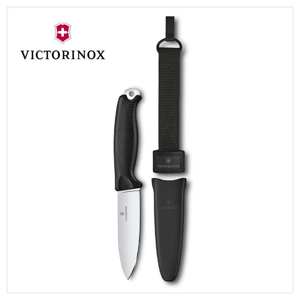 VICTORINOX 維氏  瑞士 VENTURE 戶外專業直刀+磨刀棒 組合 3.0902/3.0902.3/3.0902.4+4.3323