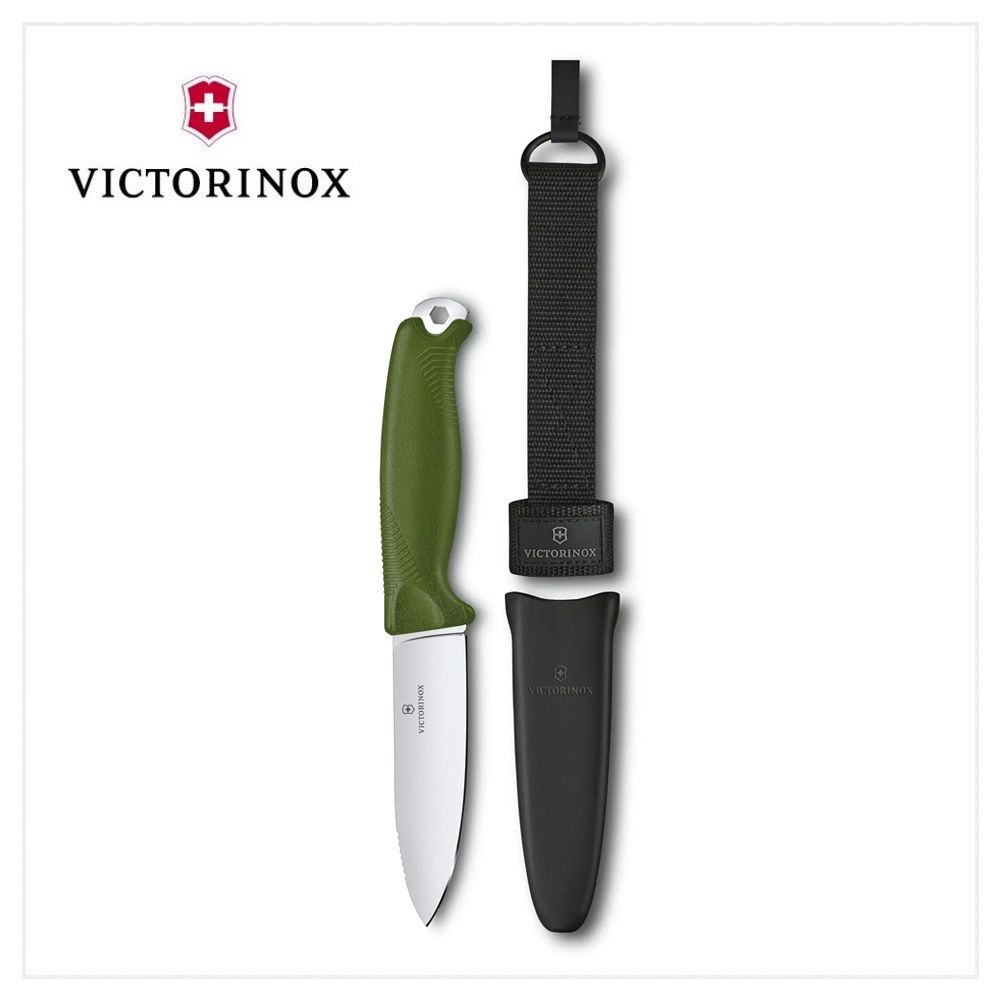 VICTORINOX 維氏  瑞士 VENTURE 戶外專業直刀+磨刀棒 組合 3.0902/3.0902.3/3.0902.4+4.3323