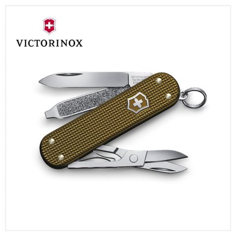 VICTORINOX 維氏 瑞士刀 鋁合金 5用 58mm 限量版軍綠色 0.6221.L24