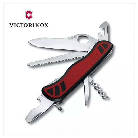 VICTORINOX 瑞士維氏 Forester M GRIP 10用 111mm 紅黑 0.8361.MC