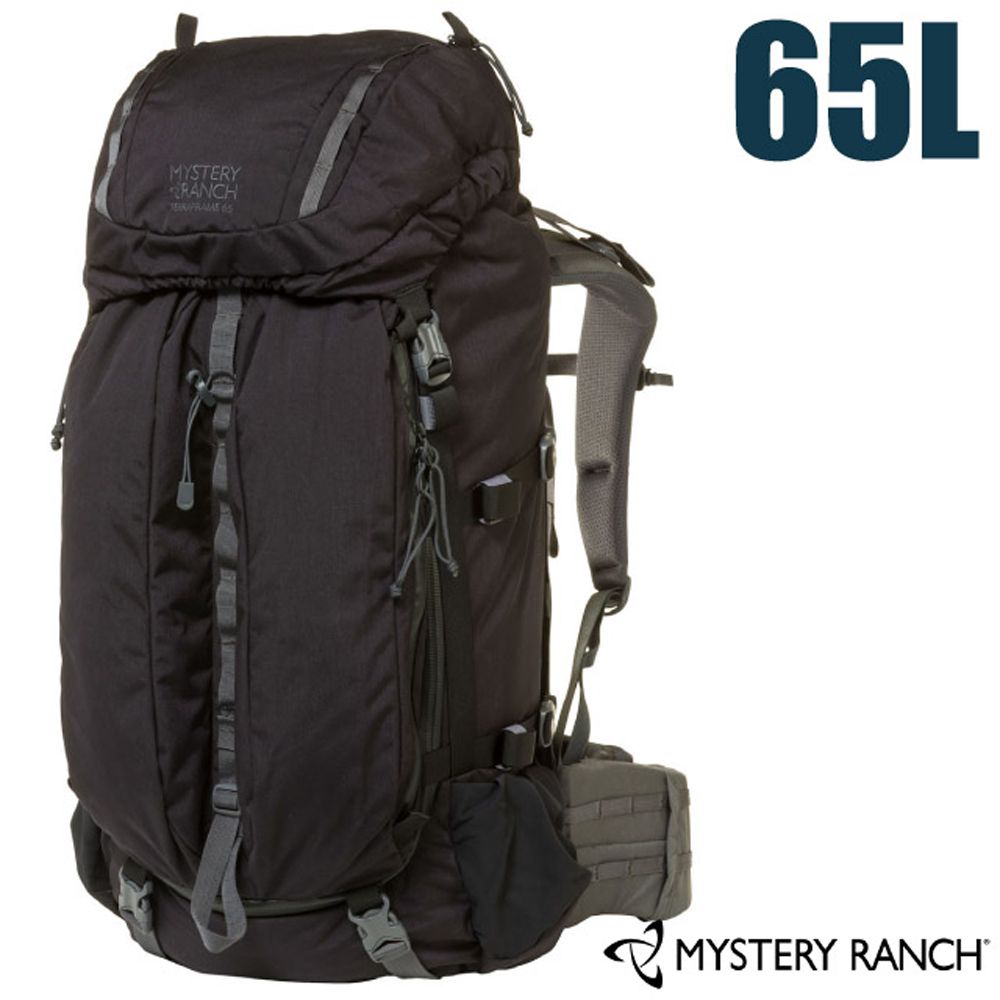 Mystery Ranch 神秘農場 TERRAFRAME 登山健行背包65L(M).自助旅行背包.雙肩後背包/可拆式頂袋.可調式背板/61245 黑