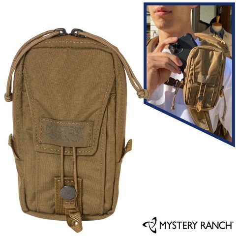 Mystery Ranch 神秘農場 Tech Holster 手機包/防潑水拉鍊.使用PALS織帶的MOLLE系統/61291 狼棕