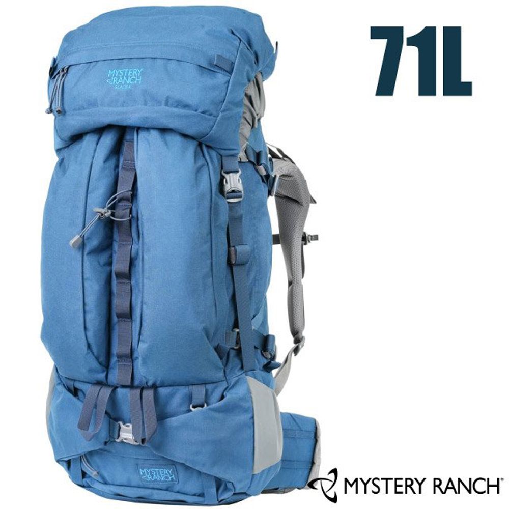 Mystery Ranch 神秘農場 GLACIER 登山健行背包71L(M).自助旅行背包.雙肩後背包/可拆式頂袋.可調式背板/61195 德爾瑪藍