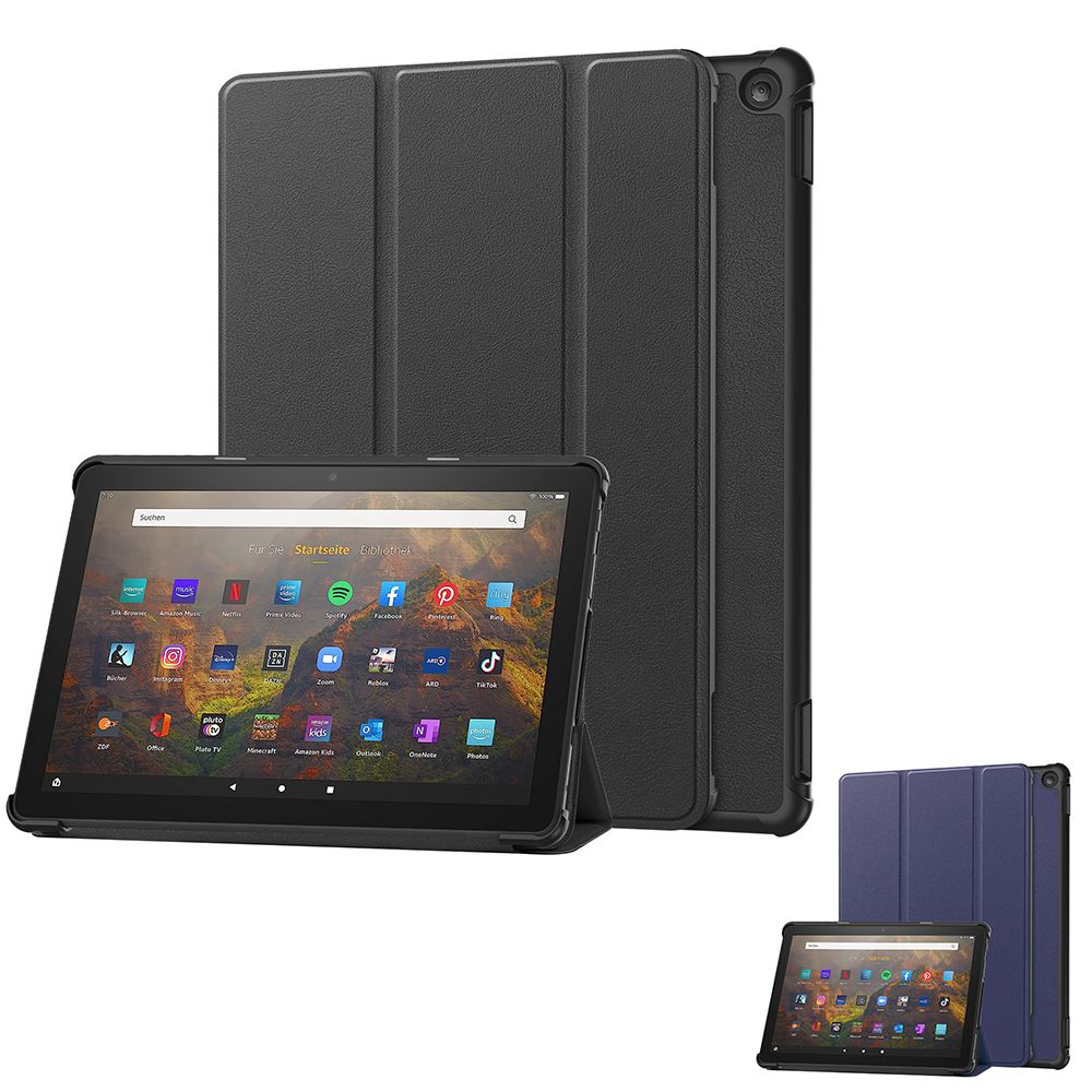  亞馬遜 Amazon Fire HD10 10.1吋 2023 簡約質感三折皮套 自動睡眠 喚醒功能 專用保護套