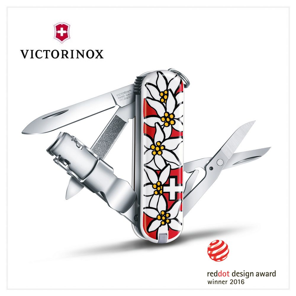 VICTORINOX 維氏 Nail Clip 580 65mm / 瑞士國花 0.6463.840