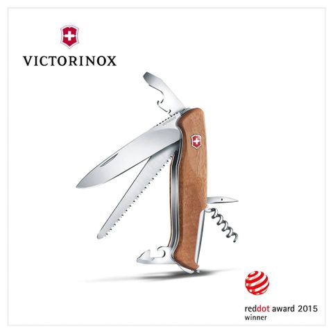 VICTORINOX 瑞士維氏 瑞士刀 Ranger Wood 55 130mm / 0.9561.63