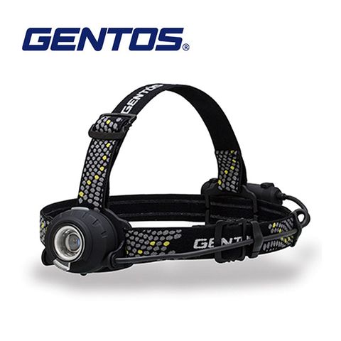 【Gentos】Head Wars後方警示專業頭燈-350流明 IP64(HW-V433D)