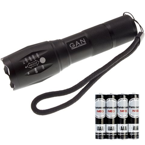 GAN 美國CREE-L2超越T6 強光手電筒 LED鋁合金手電筒 伸縮變焦 五段燈光模式