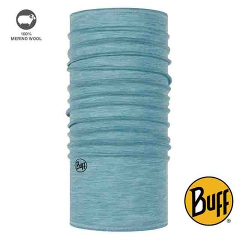 【Buff】9折!Buff |西班牙|粉藍水漾 merino wool美麗諾羊毛素面頭巾-舒適_BF113010-722