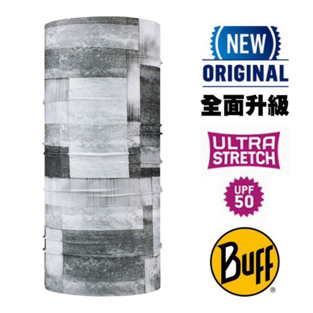 BUFF 【西班牙 】ORIGINAL PLUS 經典頭巾 Plus(吸溼排汗+抗菌除臭)/129781-933 黑白方格