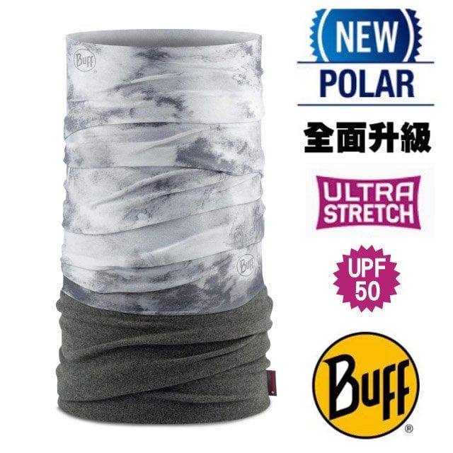 BUFF 超彈性 Polar保暖魔術頭巾 Plus(上層吸溼排汗+抗菌除臭+下層保暖恆溫)130025-933 雪白大地