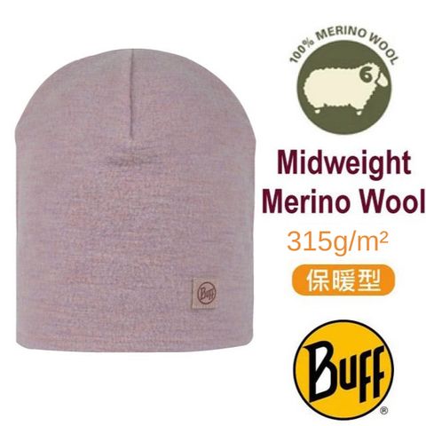 BUFF 蓄熱刷毛 Merino 美麗諾羊毛保暖帽.羊毛帽 (恆溫.透氣).賞雪滑雪/BF129446-640 紫色沙灘