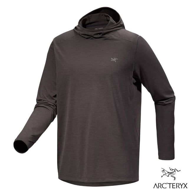 Arcteryx 始祖鳥 男 Cormac Hoody 快乾長袖連帽衫.吸濕排汗.UPF 50+防曬/X000009002 雜黑