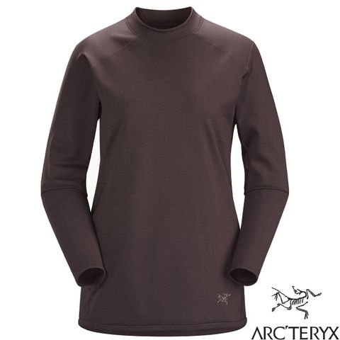 【ARCTERYX 始祖鳥】女 Motus AR 登山圓領長袖抗菌排汗衣(僅125g).運動中層/28340 幻想雜紫