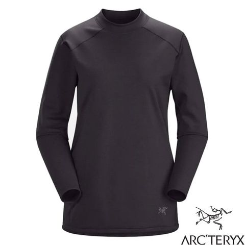 【ARCTERYX 始祖鳥】女 Motus AR 登山圓領長袖抗菌排汗衣(僅125g).運動中層/28340 黑