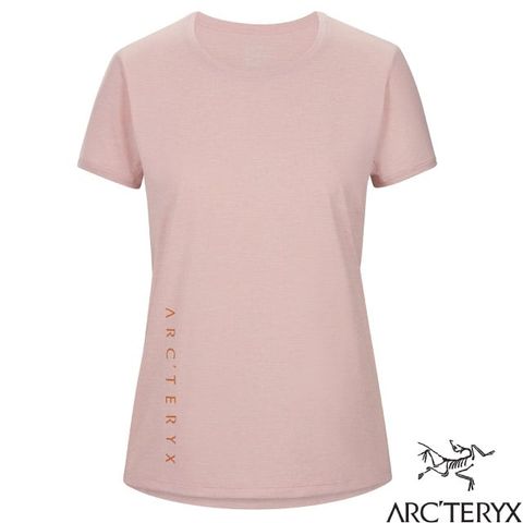 Arcteryx 始祖鳥 女款 Taema 吸濕排汗快乾短袖圓領衫.T恤.休閒衫/遮陽防曬.輕薄透氣/29866 沙漠雜粉/陶醉棕