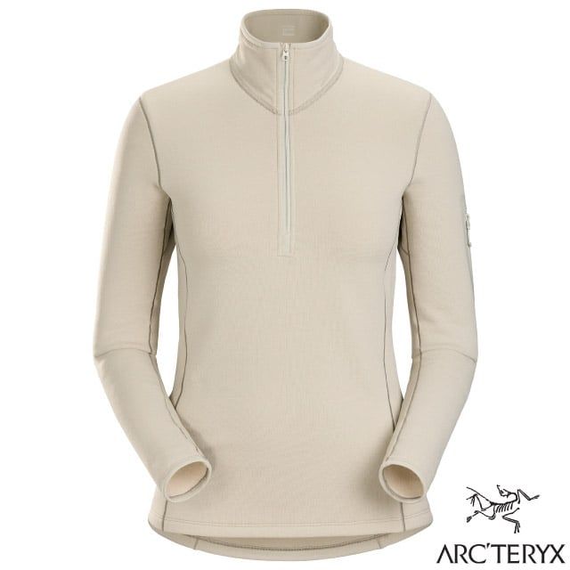 Arcteryx 始祖鳥 女 Rho 彈性透氣 Polartec 保暖刷毛套頭衫(230g).中層衣_X000006344-30205 生態綠