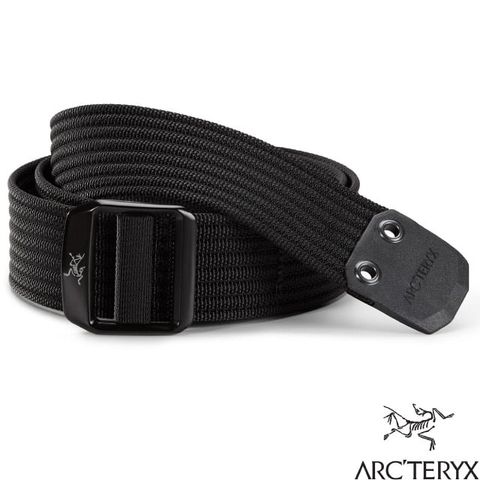 Arcteryx 始祖鳥 Conveyor LOGO編織尼龍腰帶(38mm寬).休閒褲帶/無段式調節_X000005521-29171 黑