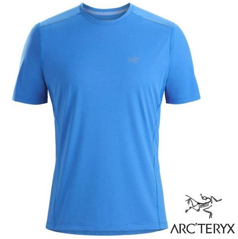 Arcteryx 始祖鳥 男 Motus SL 吸濕排汗短袖圓領T恤.休閒衫.運動上衣/立體修身剪裁.平鎖接縫/ 26837 流動藍