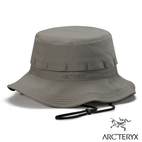 Arcteryx 始祖鳥 Cranbrook 防曬透氣寬邊遮陽帽.可折疊圓盤帽.漁夫帽.休閒運動帽.適登山健行旅遊_X000006483 糧草綠