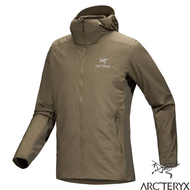 Arcteryx 始祖鳥 男 Atom SL 超輕抗水耐磨纖維連帽保暖外套(僅269g)防風夾克/Coreloft科技羽絨/X000005409-26889 龍紋綠