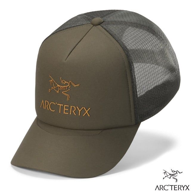 Arcteryx 始祖鳥 Bird Word棒球網帽.弧形卡車帽.鴨舌帽.運動休閒帽/遮陽防曬透氣/X000007763 龍紋綠/糧草綠/育空褐