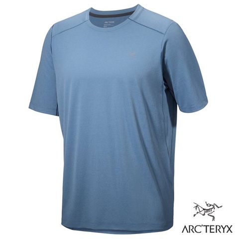 Arcteryx 始祖鳥 男 Cormac 登山輕量透氣快乾短袖圓領排汗衣.T恤.運動休閒衫/吸濕排汗_X000007664 石洗雜藍