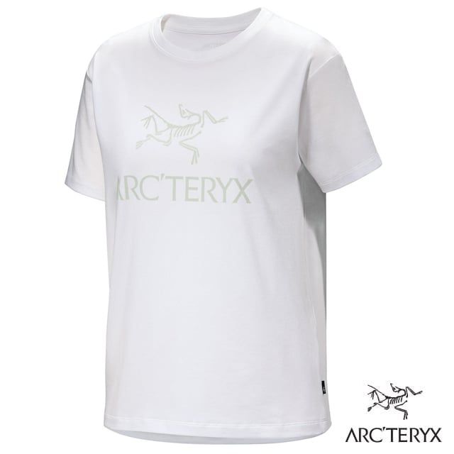 Arcteryx 始祖鳥 女 短袖圓領衫.T恤.休閒衫.運動上衣/生物洗滌柔軟耐穿.彈性透氣有 機棉/X000008039 白