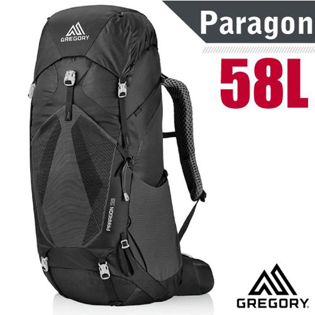 Gregory 【美國 】Paragon 58 專業健行登山背包_126845 玄武黑