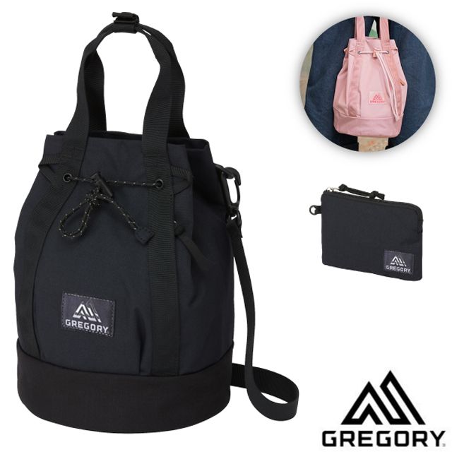 Gregory 【美國 】LADYBIRD 2WAY BUCKET 5L 兩用圓筒型水桶包+手挽袋_131369 時尚黑