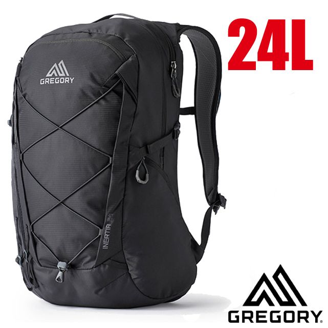 Gregory 新款 INERTIA 24L 多功能健行登山背包_141339 曜石黑