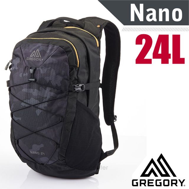 Gregory 【美國 】新款 NANO 24 多功能休閒後背包_130763 黑林地迷彩