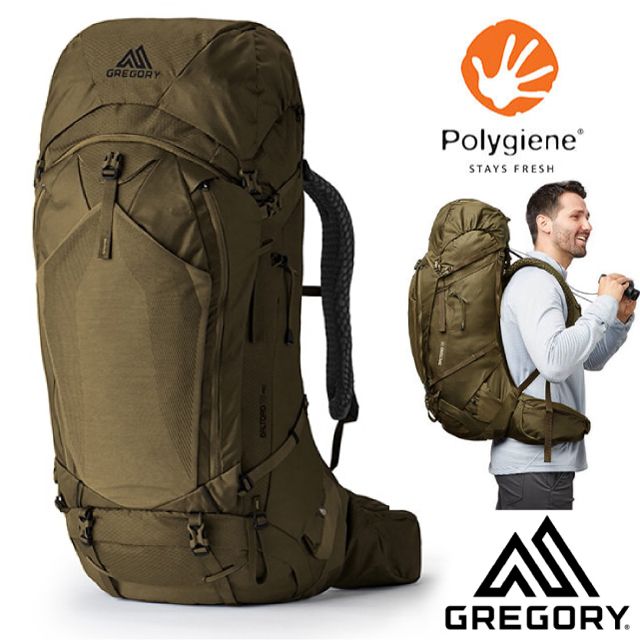 Gregory 新改款 BALTORO PRO 75L 專業網狀透氣健行登山背包(M)_142934 鱷魚綠