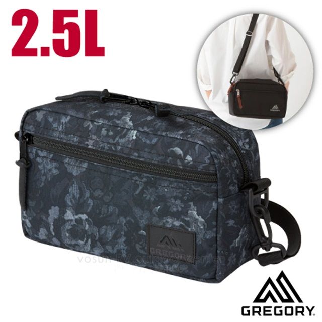 Gregory 【美國 】PAD SHLD POUCH 2.5L 輕量抗撕裂休閒時尚斜背包(M)_65388 闇黑印花