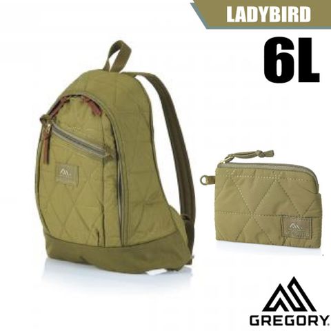 【美國 GREGORY】LADYBIRD BACKPACK XS 6L 超輕多功能迷你後背包+手挽袋_131372 鼠尾草綠