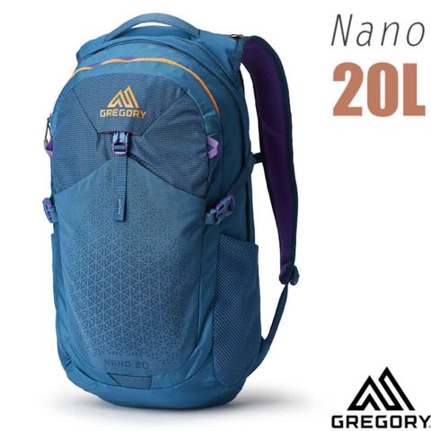 Gregory NANO 20L 多功能休閒後背包.書包(水袋/平板電腦隔間.減壓透氣背板)/ 111499-9971 松石綠