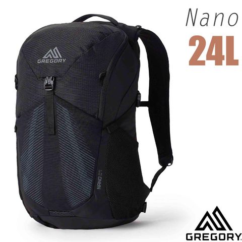 Gregory NANO 24 多功能休閒後背包/平板電腦隔間.減壓透氣背板/146837-0413 曜石黑