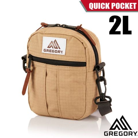 Gregory 【美國 】QUICK POCKET 2L 超輕可調式斜背包(可拆卸肩帶)/65459-A045 米黃