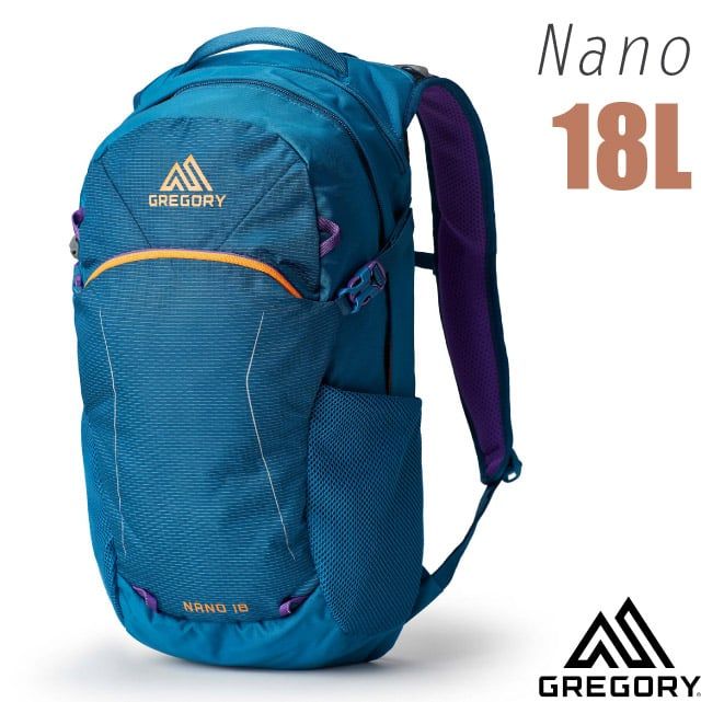 Gregory 【美國 】NANO 18L 多功能休閒後背包.書包(水袋/平板電腦隔間)/111498-9971 松石綠