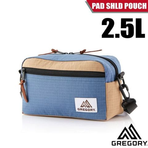 Gregory PAD SHLD POUCH 2.5L 可調式側背包(M).郵差包/65380-A199 米黃/藍