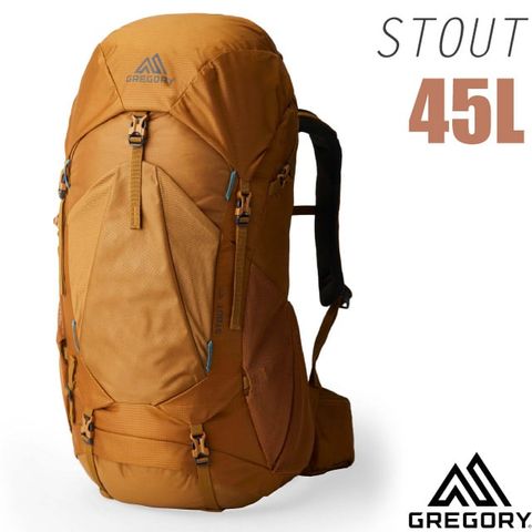 Gregory STOUT 45 男款專業健行登山背包(45L_附全罩式防雨罩+VersaFit 可調式懸架系統)/149375-2038 漠石黃