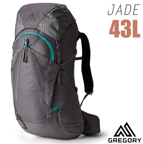 Gregory 女款 Jade 43L 網架式健行登山背包(S/M號).雙肩後背包/適自助旅行.休閒旅遊.出國打工_145296-9978R 神秘灰