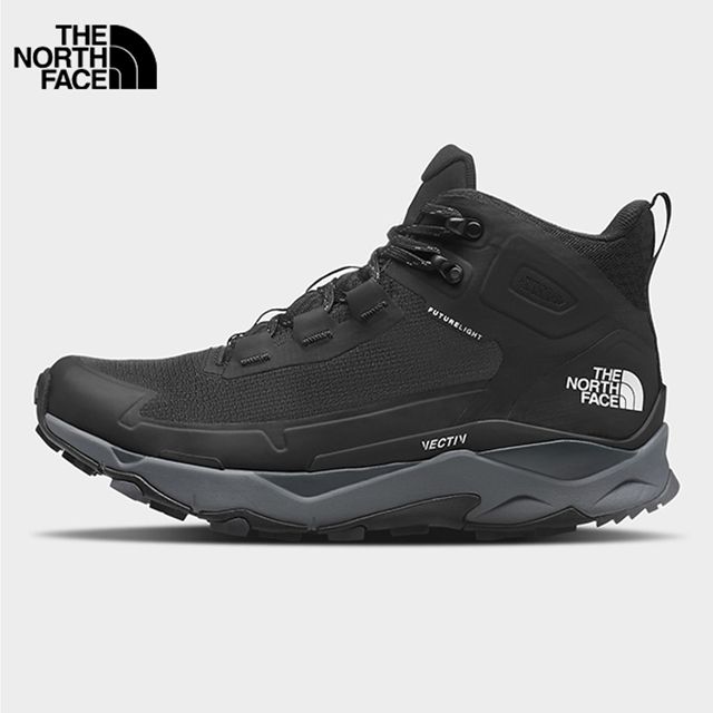 The North Face 北面 美國[] MENS VECTIV EXPLORIS MID FUTURELIGHT / 男款登山中筒防水鞋 /戶外登山運動鞋 / 防水運動鞋(黑)