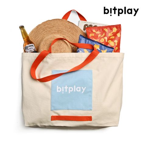 Bitplay 超大容量托特包 夏日撞色款