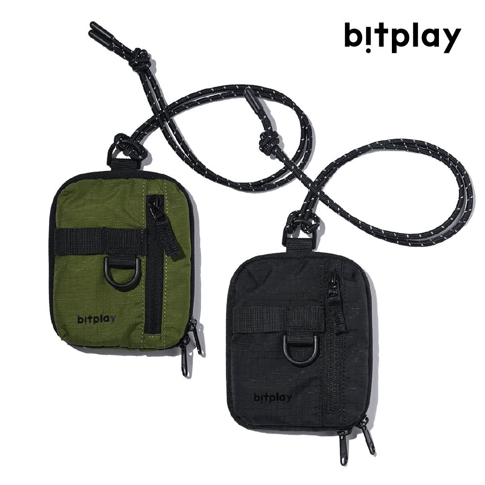 Bitplay  Essential Pouch 機能小包 軍綠 / 炭黑附頸掛繩