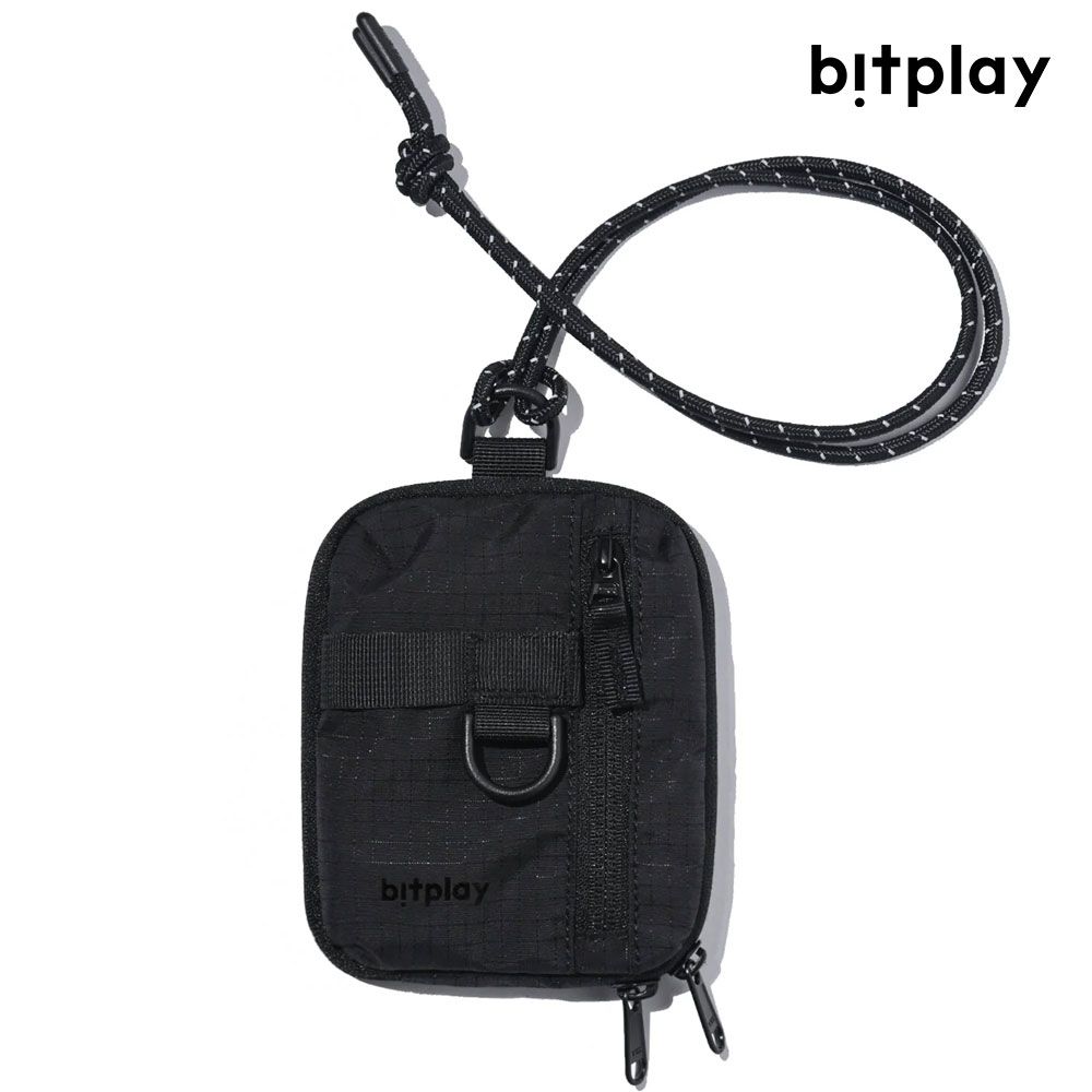 Bitplay Essential Pouch 機能小包 V2(含頸掛繩)- 軍綠色/炭黑色     掛包 /輕量 /防 潑水 /口袋包 /錢包 /戶外 /潮流 /頸掛 /掛脖