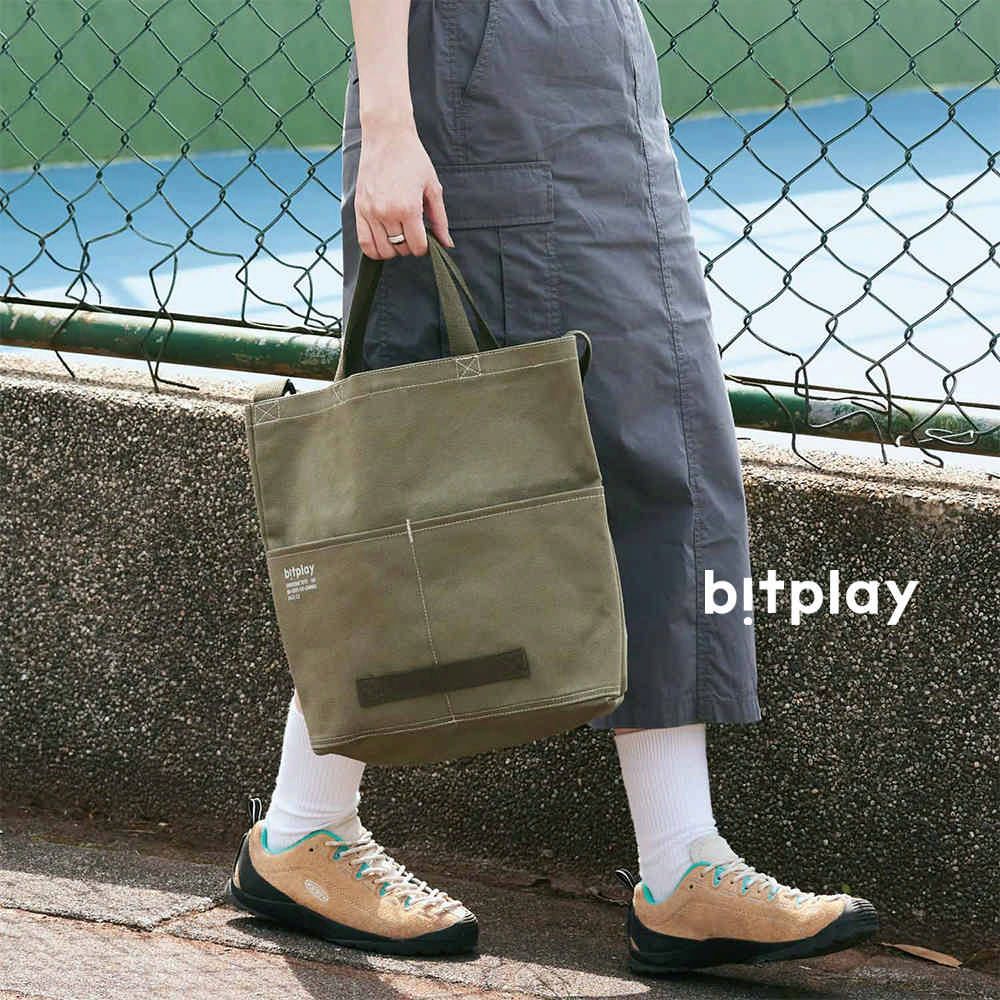 Bitplay 】Everyday Canvas Tote 防潑水日常托特包10L (帆布版)/PU塗層/耐磨/旅行/露營/戶外/隨身包/帆布包/電腦包/上班包