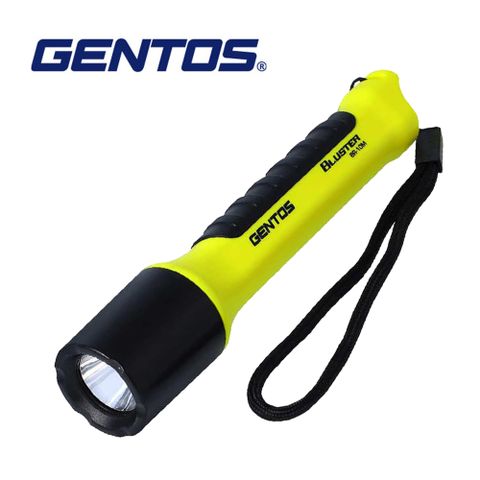 【Gentos】防水+10M耐摔手電筒(黃) 400流明 IP68(BR-10M)