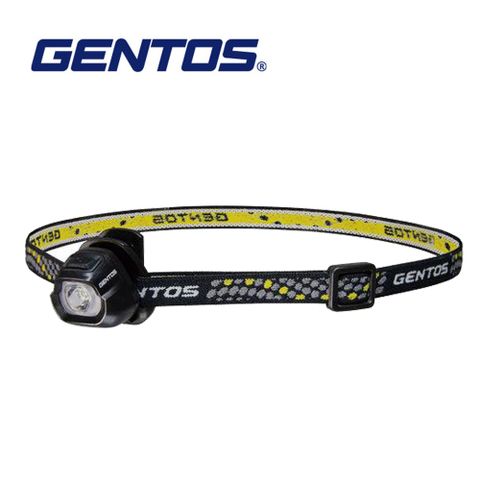 【Gentos】極輕32g頭燈(夾帽燈) 黑色 20流明 IPX4(HC-24BK)